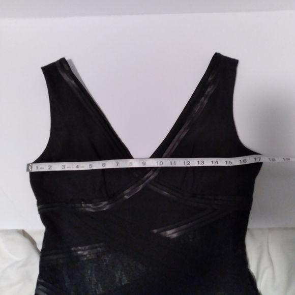 NWT Mesmerize Sleeveless Black Lace Satin Party Wedding Cocktail Dress Size Med - Picture 11 of 13